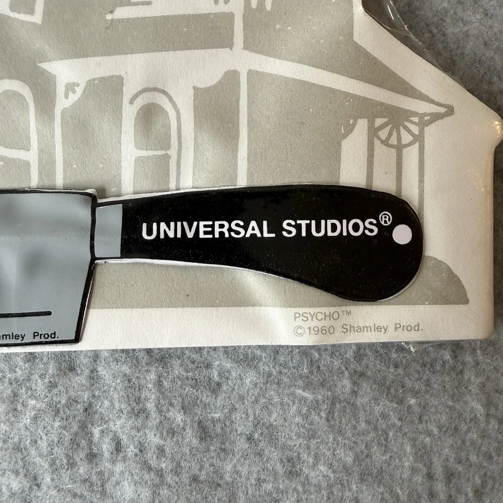 Vintage Universal Studios 1960 Psycho Thriller Bates Motel Notepad Knife Pen Pad